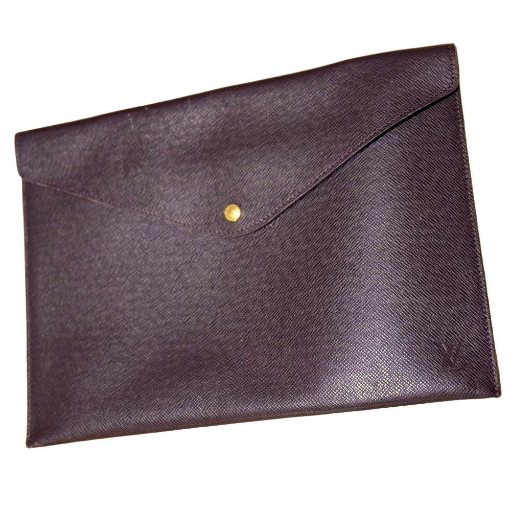 Louis Vuitton Burgundy Document Case/Clutch.